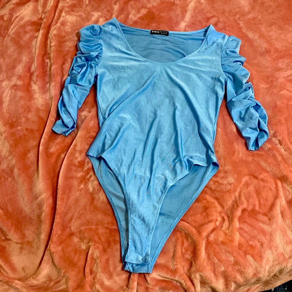 Blue bodysuit